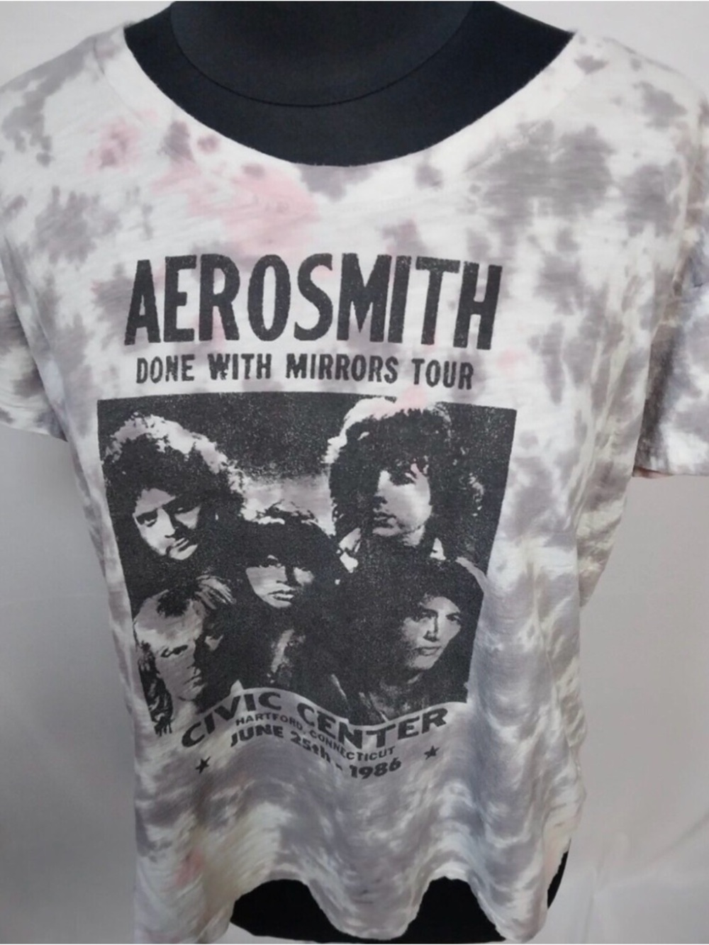 Aerosmith BOGO 🌼🌸 oversized Graphic Tee - Black and Pink Done With Mirrors